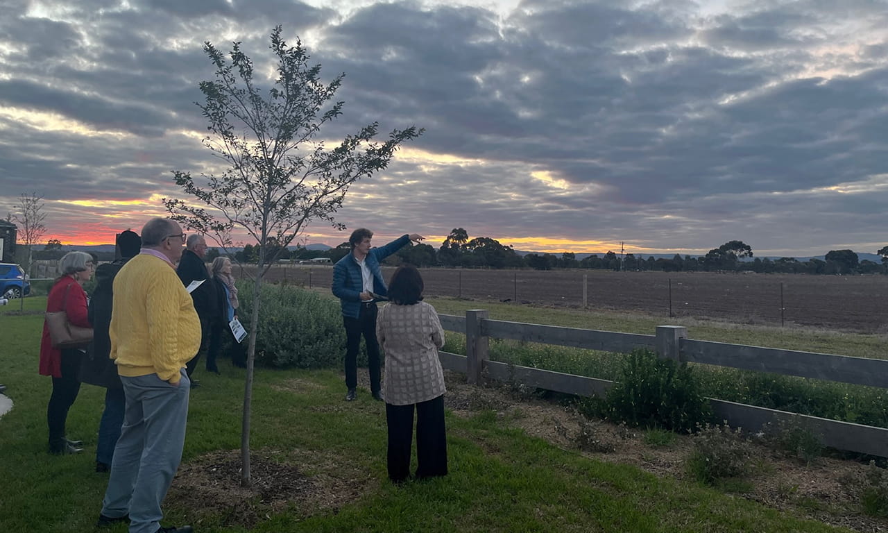 Advisory group tour and site visit in the master plan development stage.