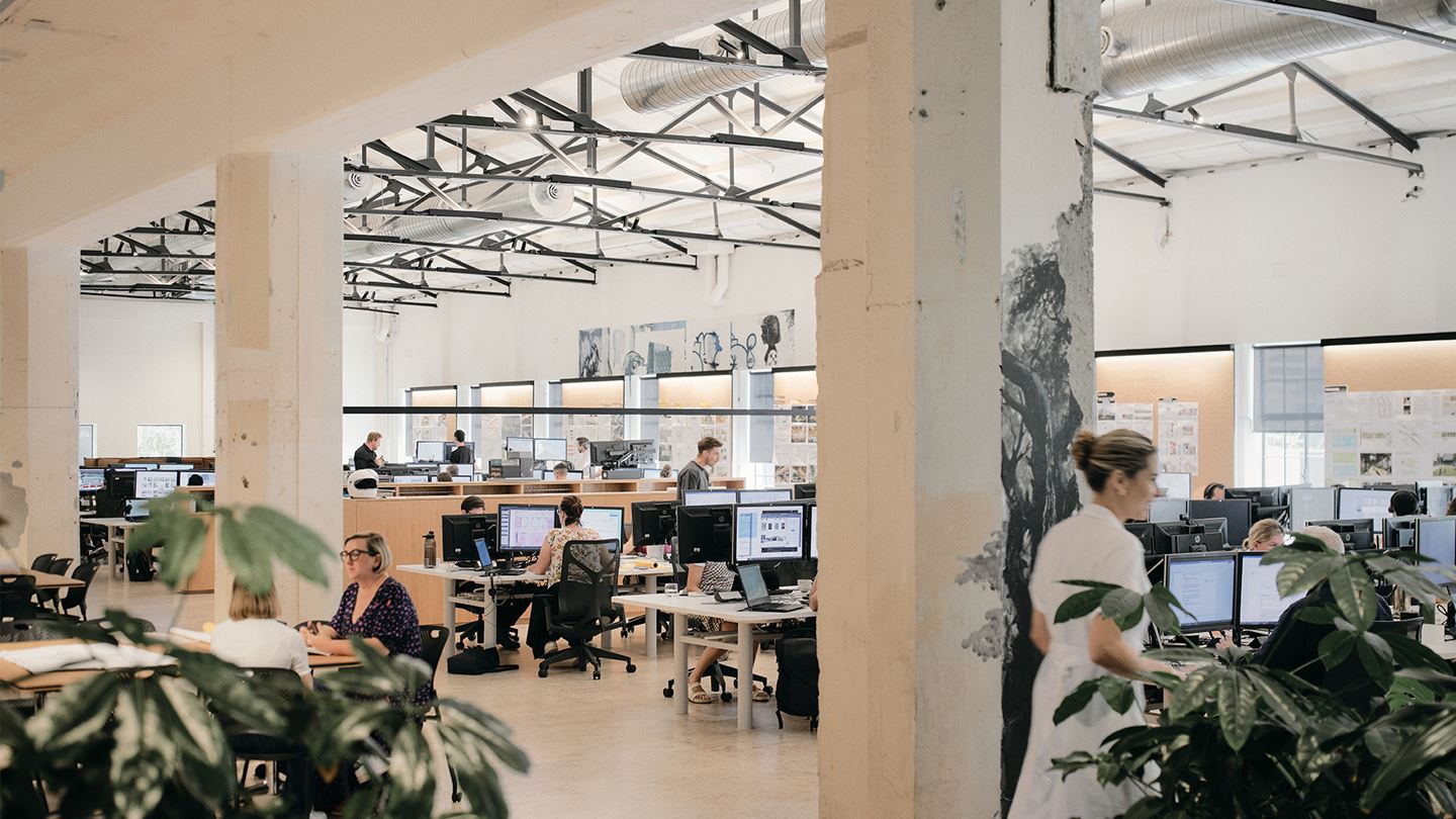 Hassel studio office, a collaborative and engaging space for employees and clients.