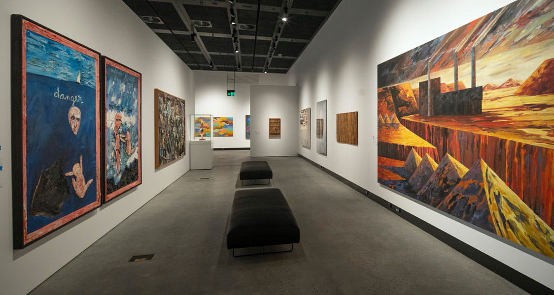 The Gallery creates the opportunity to effectively and securely present exhibitions of an international scale and content.