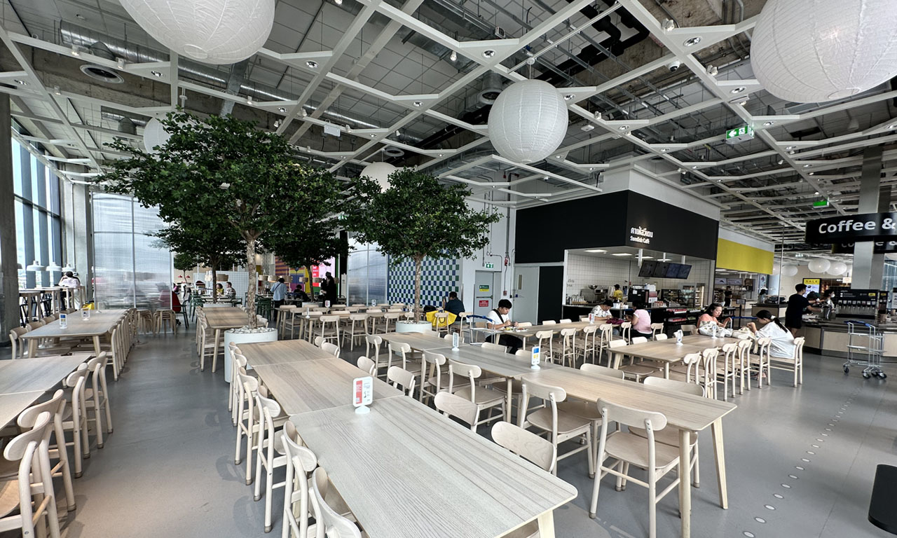 The restaurant located within IKEA stores, offering a convenient dining option for shoppers.