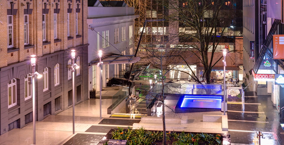 Award-winning lighting for Khartoum Place - Stage II.