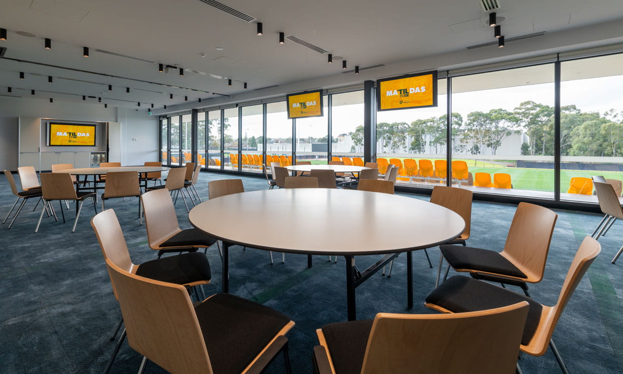 The development has become the centre for Football Victoria and Home of the Matildas, Australia’s national women’s team. Image courtesy of Mark Avellino Photography.