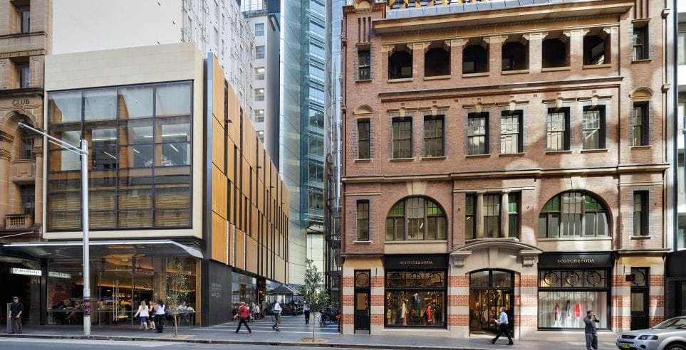 Liberty Place situated at 161 Castlereagh Street Sydney, from the street.