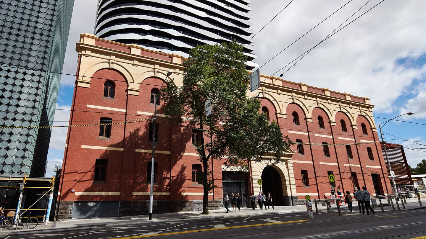 Aurecon rejuvenated the iconic Carlton & United Brewery Malt Store building by repurposing it into modern retail and office space.