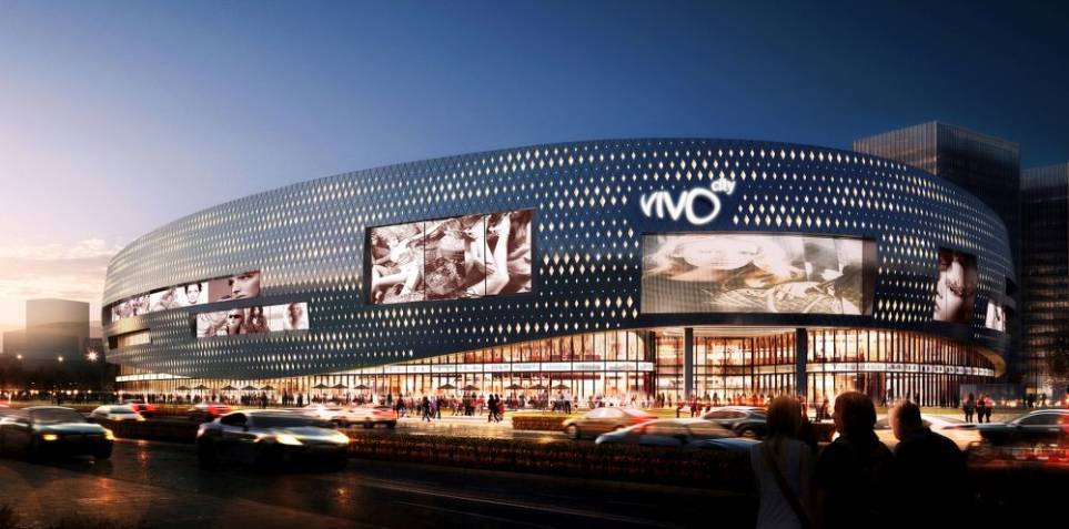 The exterior of Westlink. Architecture renderings courtesy of Aedas.