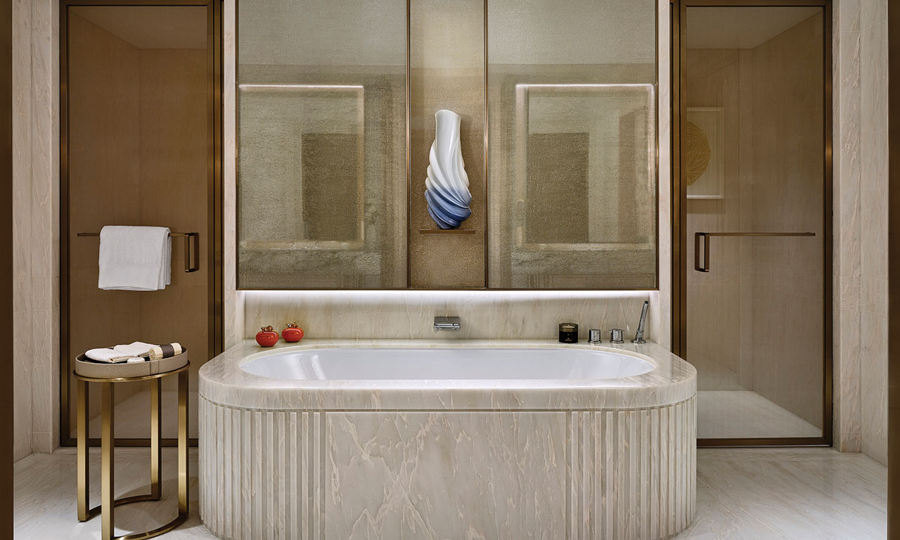 The refurbished rooms incorporate sustainable fittings and building services equipment. Image courtesy of Marina Bay Sands.