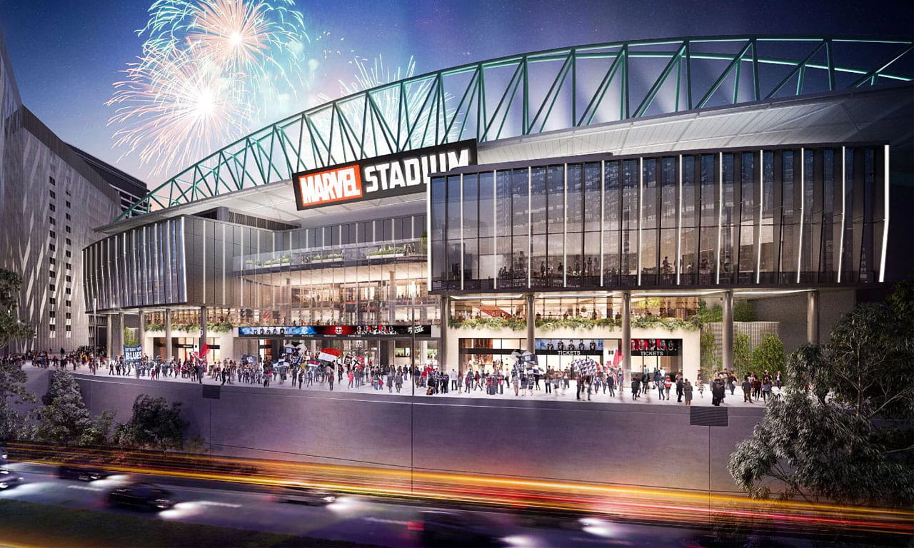 Marvel Stadium is a world-class sporting and entertainment venue that was the lynchpin that kick-started Melbourne’s multi-billion-dollar Docklands precinct.