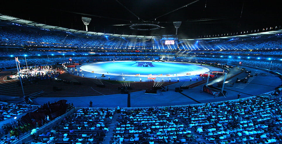 Opening ceremony at the 2006 Commonwealth Games at the Melbourne Cricket Ground.