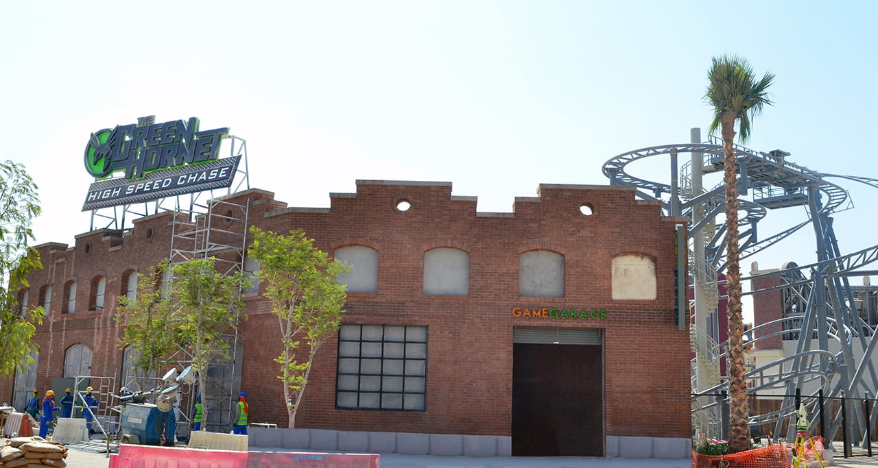 The Green Hornet High Speed Chase is one of the rollercoaster rides at the park.