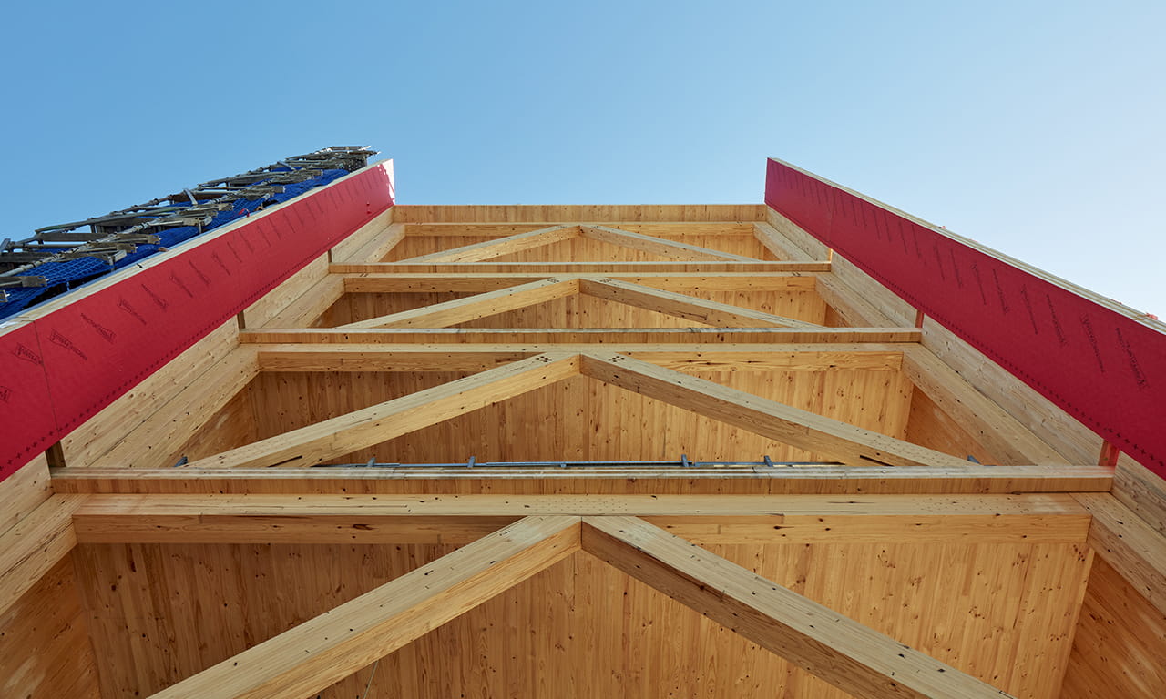 Australian-grown and manufactured timber provides sustainable and efficient modular build.