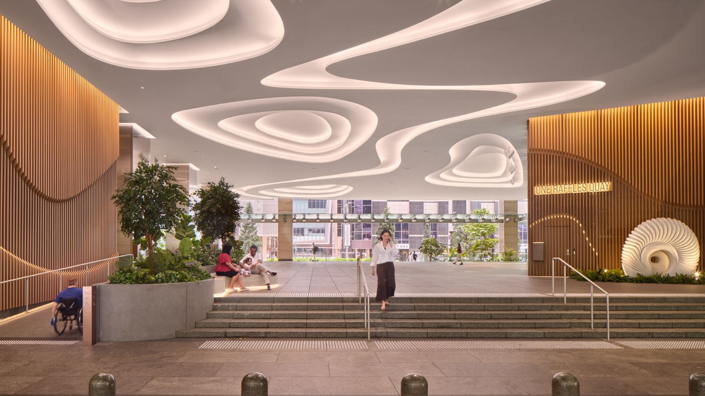 Feature lighting creates a modern, welcoming atmosphere. Image courtesy of Christopher O’Grady.