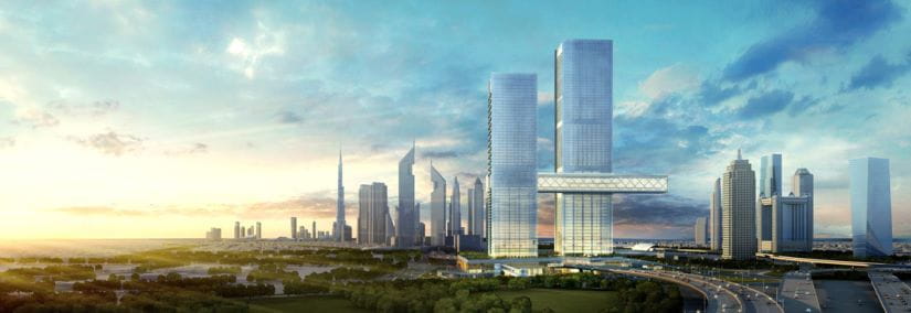 The One Za’abeel building is symbolising the innovative, ambitious and pioneering nature of Dubai stands proudly at the heart of the city.
