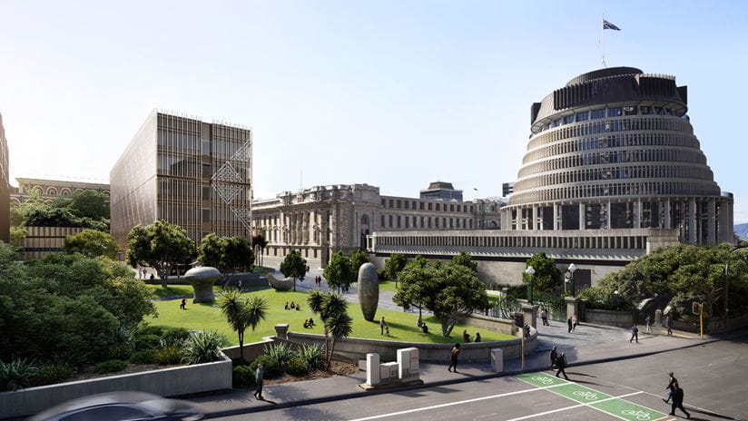 New Zealand Parliament building in Wellington