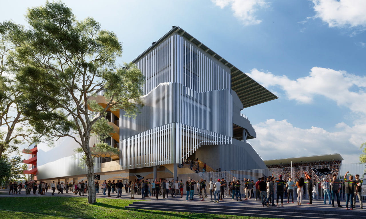 Artist impression of Penrith plaza.