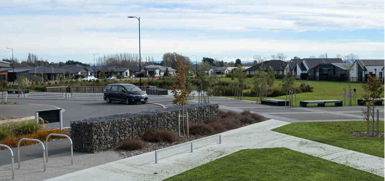 The project has been designed with impressive future-focused sustainability features such as a central linear park that provides connectivity for a shared pedestrian/cycleway. Aurecon served as the lead consultant on the project. 