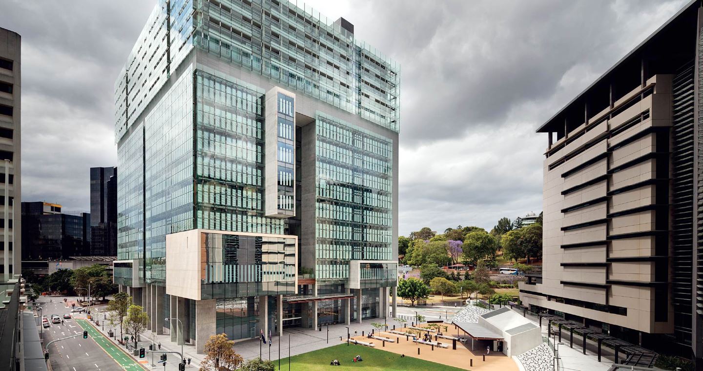 Landmark building of the Queensland judiciary system.