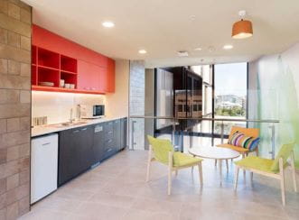Kitchenette at the Ronald McDonald House in South Brisbane.