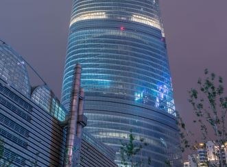 Shanghai Tower at night