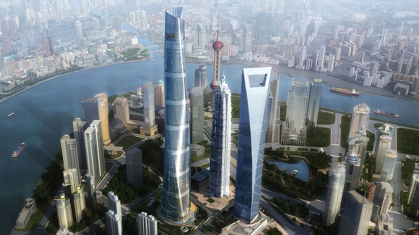 The Shanghai Tower was China’s tallest building at time of construction.