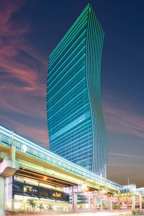 Property developer SM Prime Holdings appointed Aurecon to provide structural engineering design services for the tower. Image courtesy of Arquitectonica.