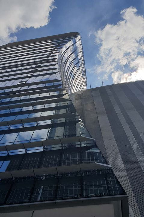 The SM Megamall Tower was completed in 2020 and will provide first-class amenities, designed and built to international standards. Image courtesy of Arquitectonica.