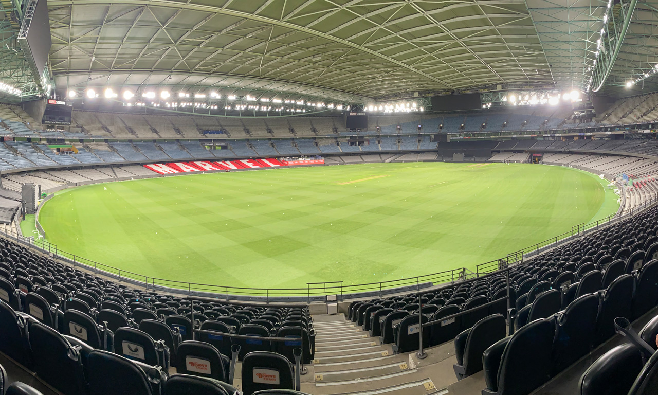 At Marvel Stadium, operators are able to control and switch the lights to different modes to suit each sport or event.