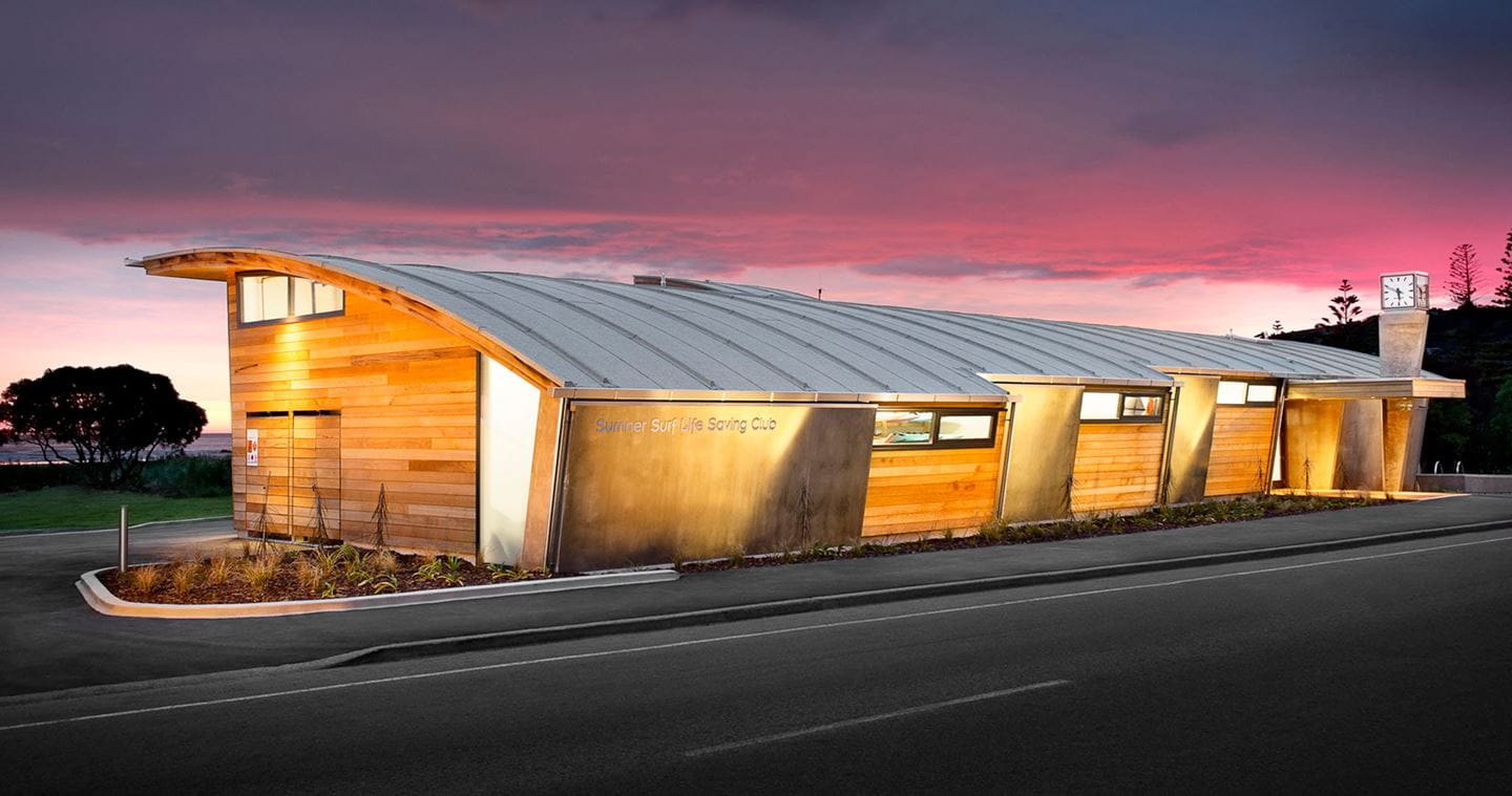 Innovative geotechnical and structural engineering solutions for the new Sumner Surf Life Saving Club building at Christchurch.