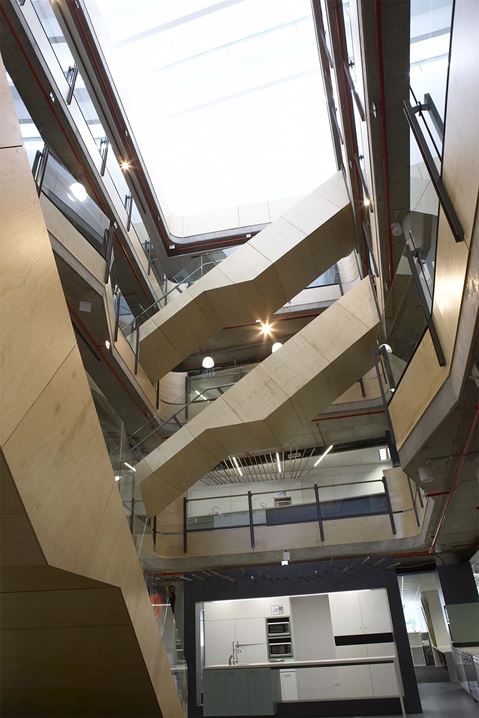 Rooftop photovoltaics is one of the sustainable initiatives in the structure.