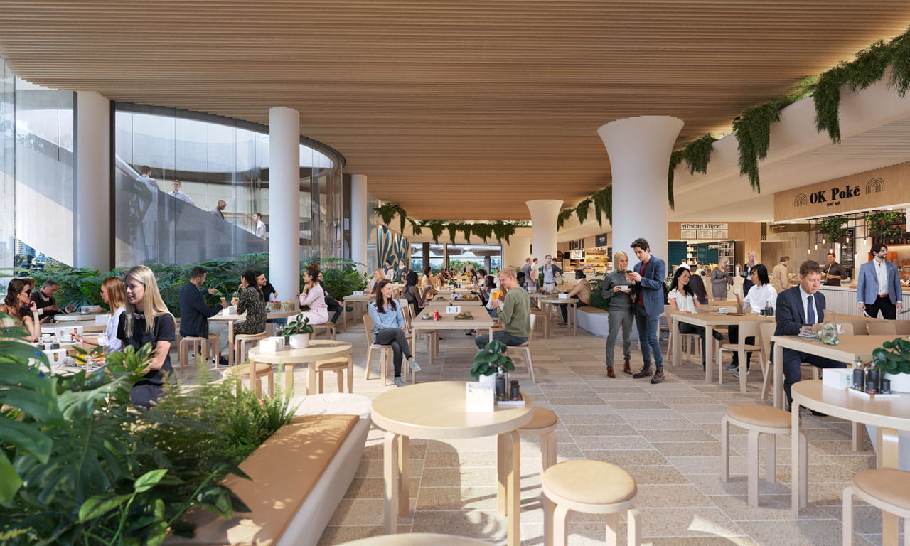 Transforming the Waterfront Brisbane into a premium global-standard business, leisure and tourist destination. Concept image supplied by Dexus.
