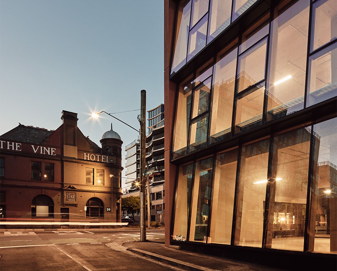 Floor to ceiling timber and glass facades maximise the connection between the indoor and the outdoor spaces. Courtesy of Impact Investment Group.
