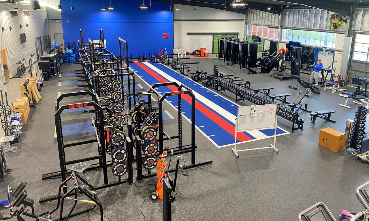 Mission Whitten Oval is considered the largest training and administration facility in the AFL with a large gymnasium located at the Barkly Street end of the ground.