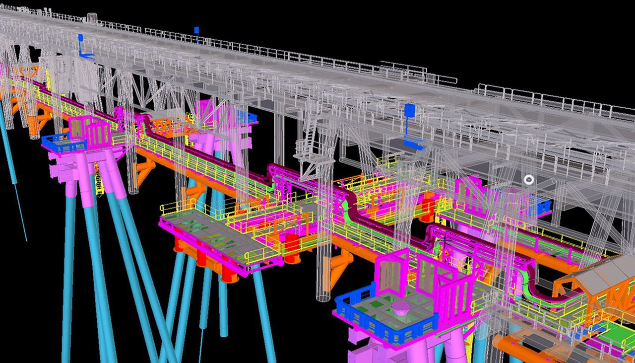 Below water at Cape Lambert is a forest of existing infrastructure. To address this challenge, digital engineering tools were used for survey and design.