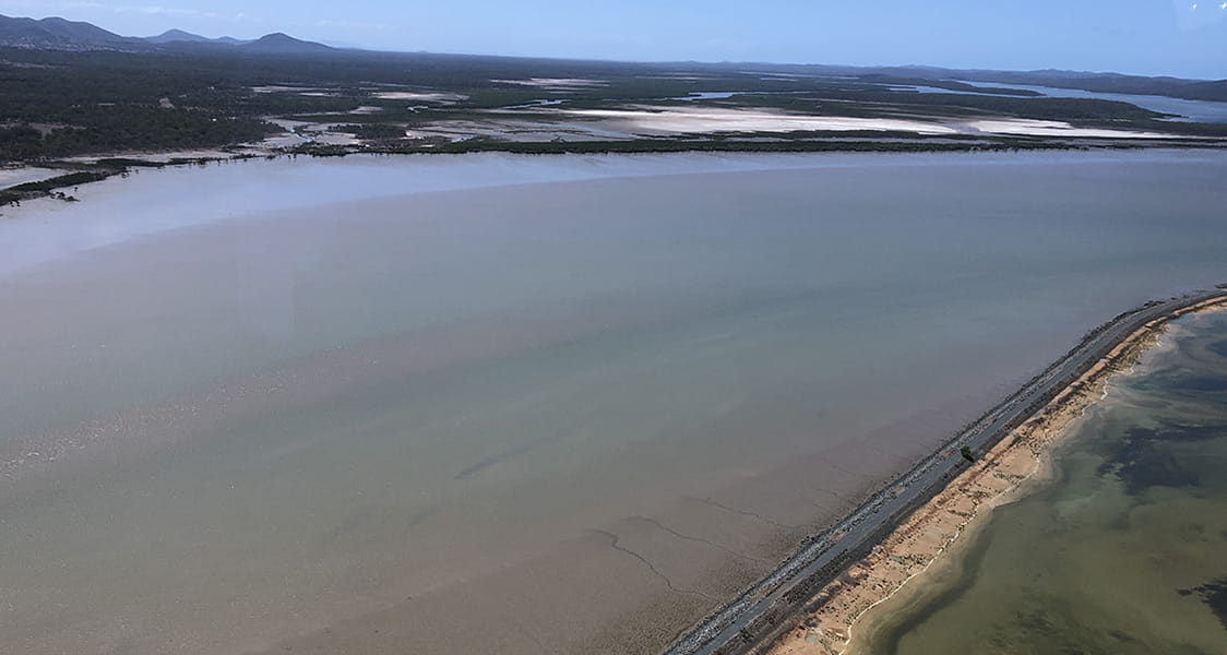 The Gladstone Ports Corporation project improved two-way passage by deepening and widening the existing channels.