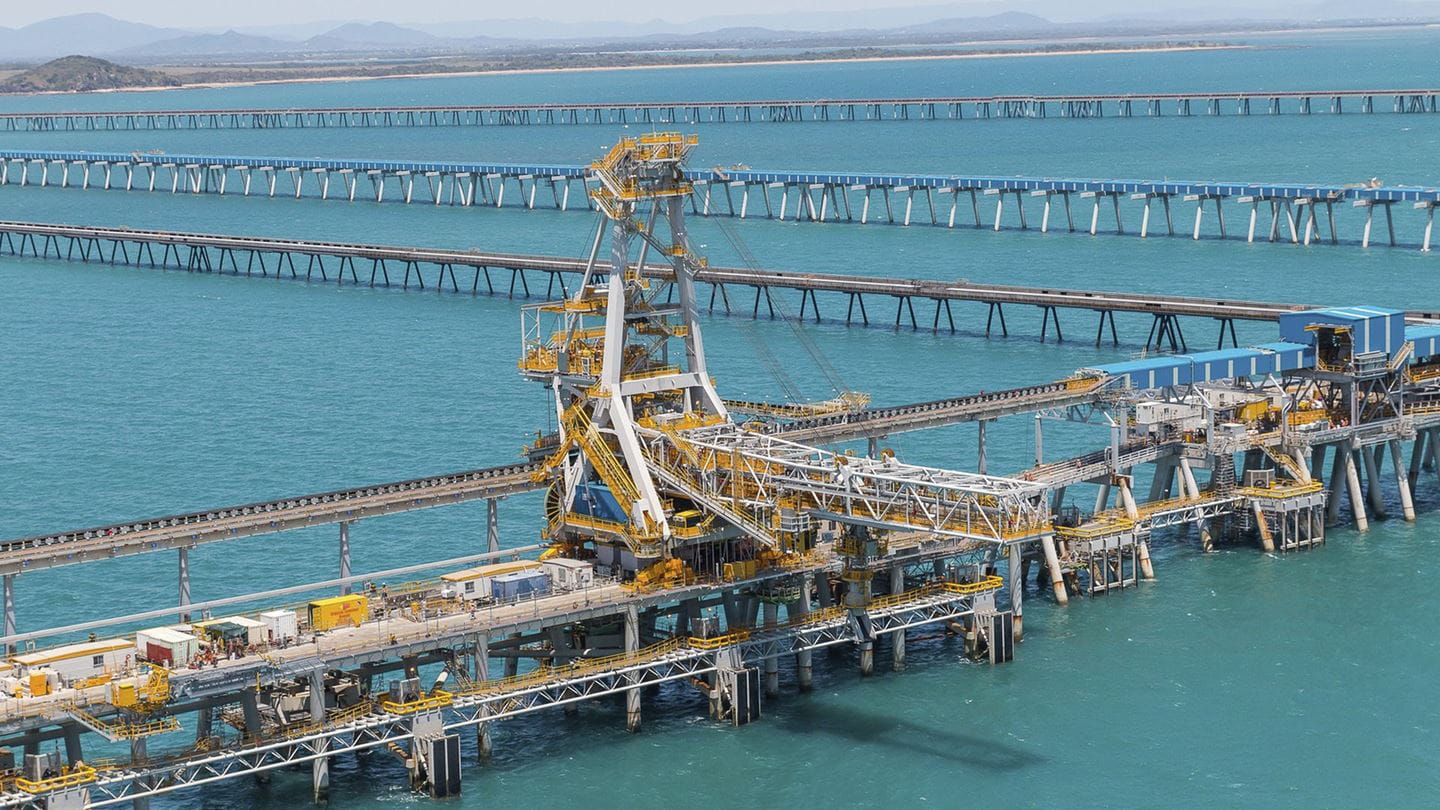 Hay Point Export Terminal at Mackay, Queensland.