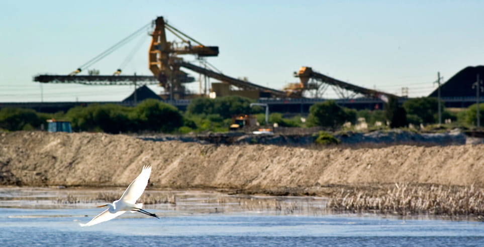 Machinery at the Newcastle Coal Infrastructure Group Terminal.