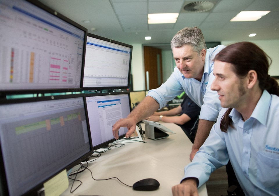 The operations centre at Santos Brisbane.