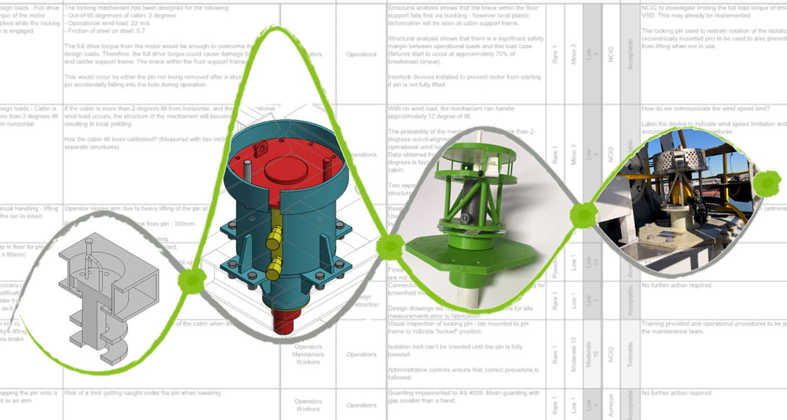 Aurecon delivers commitment to safety by designing a piece of equipment that is straightforward to construct and safe to operate and maintain.