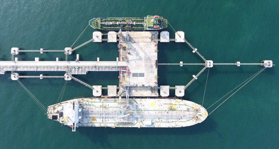Aurecon has designed the expansion of the Thai Oil Jetty for Thailand’s largest refinery. Image courtesy of Thai Oil Public Company Limited.