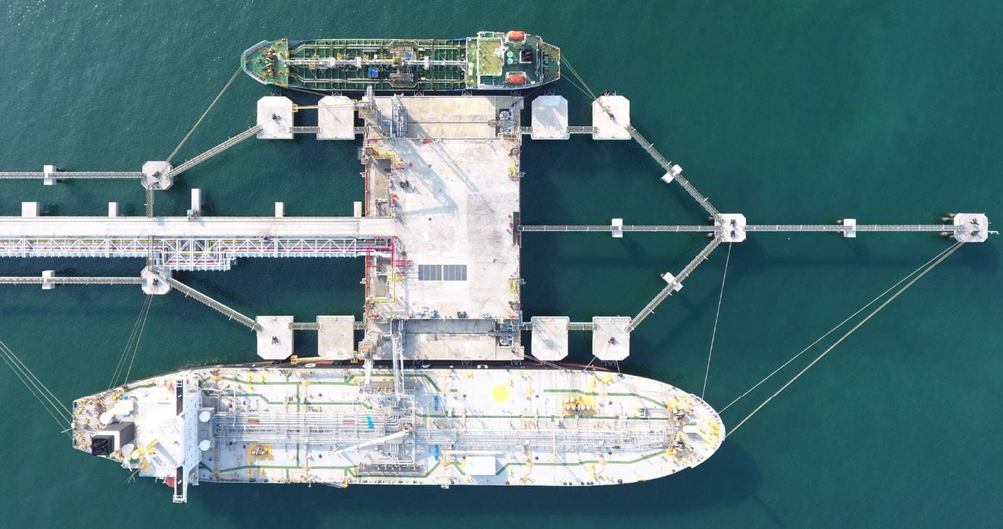 The expansion of the Thai Oil Jetty for Thailand’s largest refinery. Image courtesy of Thai Oil Public Company Limited.