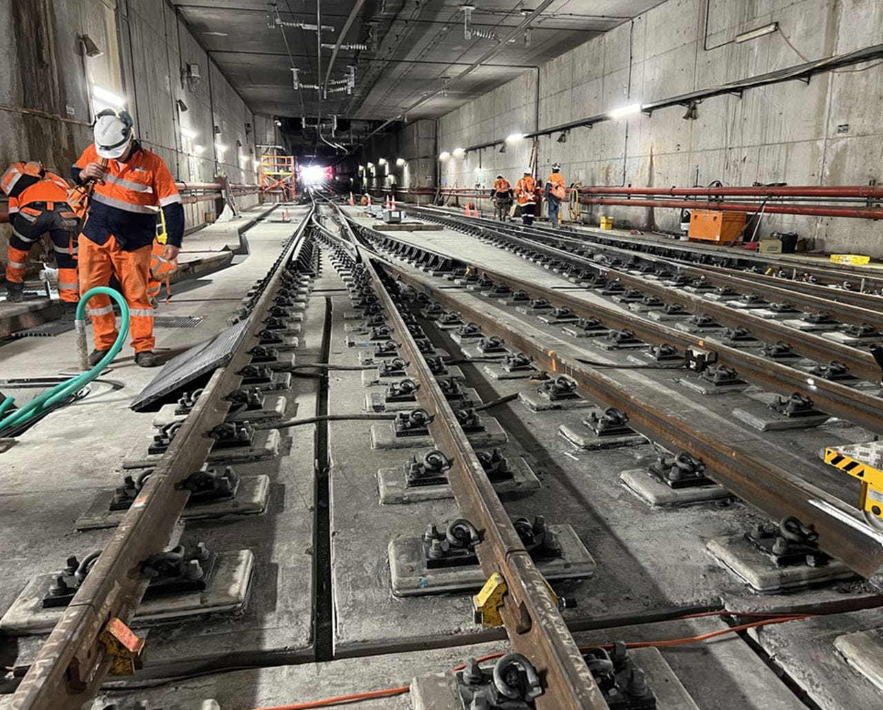 The mechanical and electrical fit out of the rail tunnels for Auckland CRL was a major project in itself.