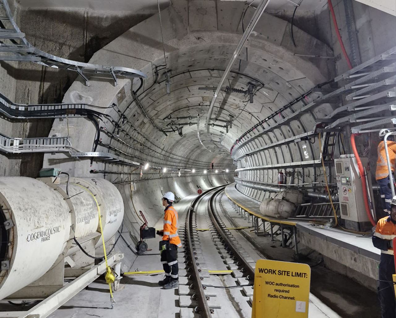 The mechanical and electrical fit out of the rail tunnels for Auckland CRL was a major project in itself.
