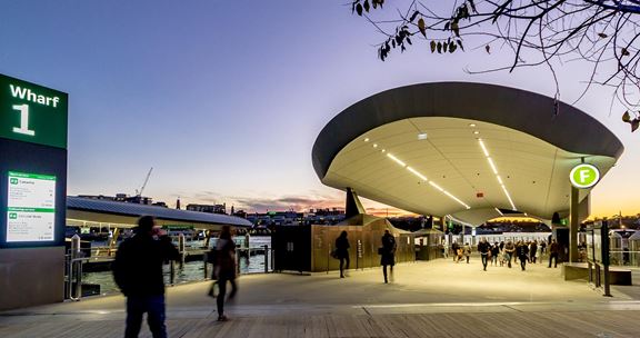Barangaroo Ferry Wharf is Sydney’s largest ferry wharf providing a customer link from the Western Suburbs and Northern Beaches to the Barangaroo Precinct.