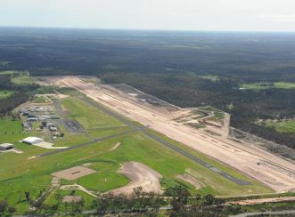 The redevelopment of Bendigo Airport as of September 2016