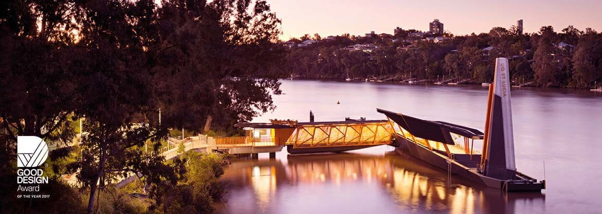 Design innovation by Aurecon and Cox Architecture delivered a new generation of flood resilient, elegant, accessible ferry terminals for Brisbane.