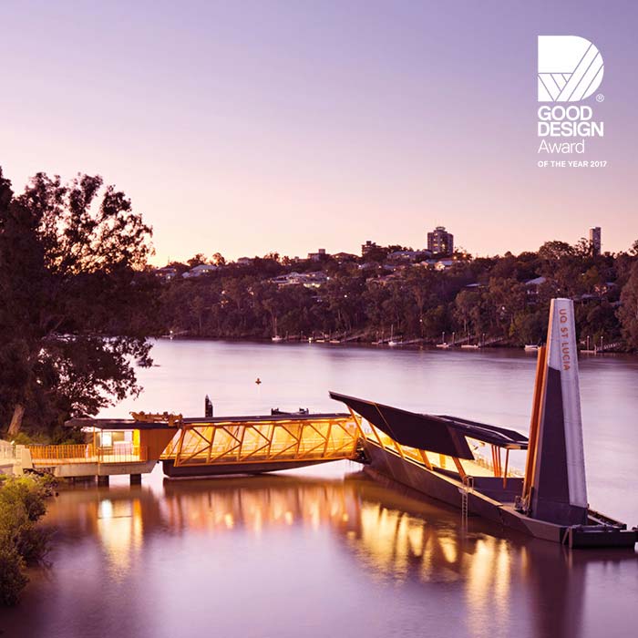 Design innovation by Aurecon and Cox Architecture delivered a new generation of flood resilient, accessible ferry terminals. 