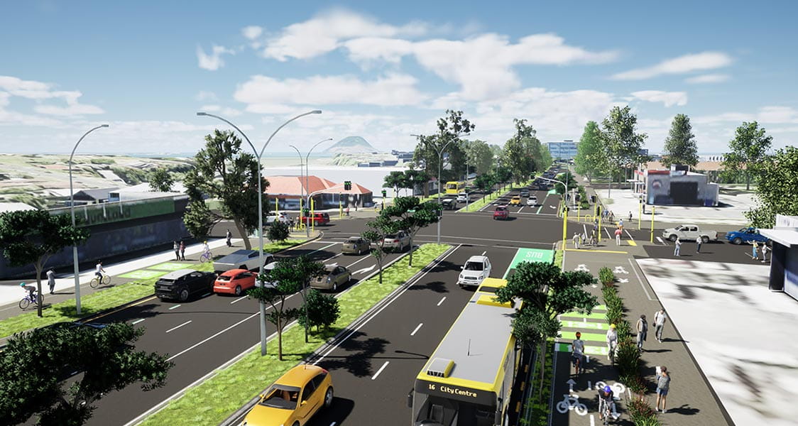 The Cameron Road upgrade will provide people in Tauranga with greater transport choices.