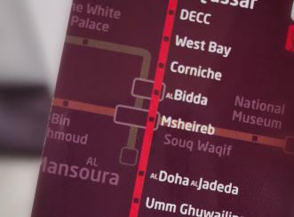 A station card for the Red Line South