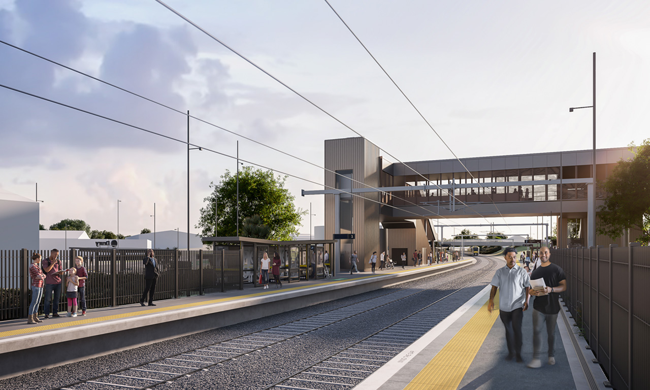 Aurecon manages comprehensive station design, including structural, architectural, civil, utilities, and urban design elements for the new Drury Railway Stations.