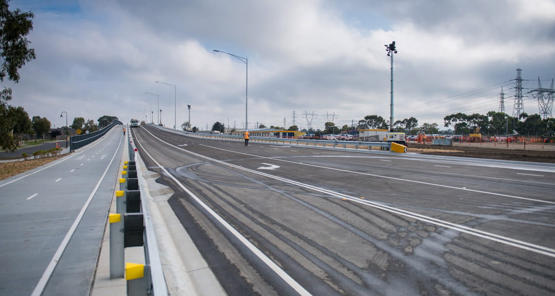Evans Road in the South-East of Melbourne was the first level crossing removed as part of the government’s Cranbourne Line Upgrade.