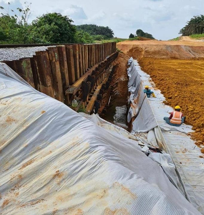 The railway lines aim to improve connectivity for residents living in towns along the route in Central Johor, Malaysia.